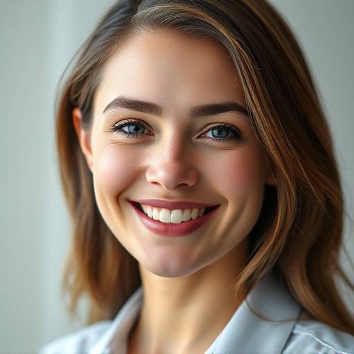 A professional headshot of a smiling woman with soft lighting